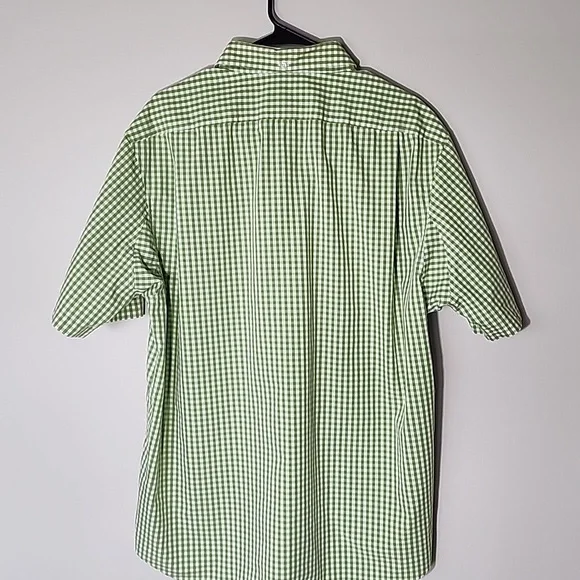 Duluth Trading Co. Mens short sleeve button down Large shirt Green - Picture 7 of 8